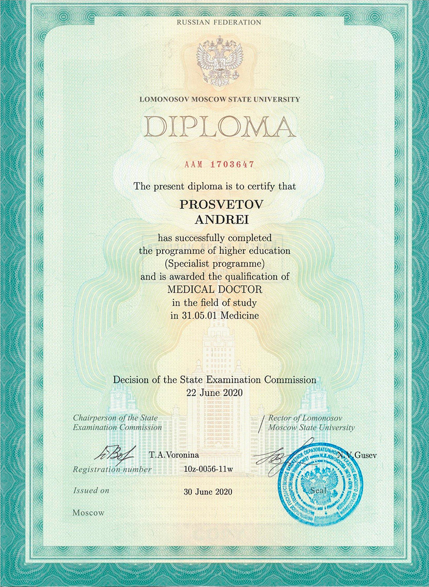 Specialist diploma