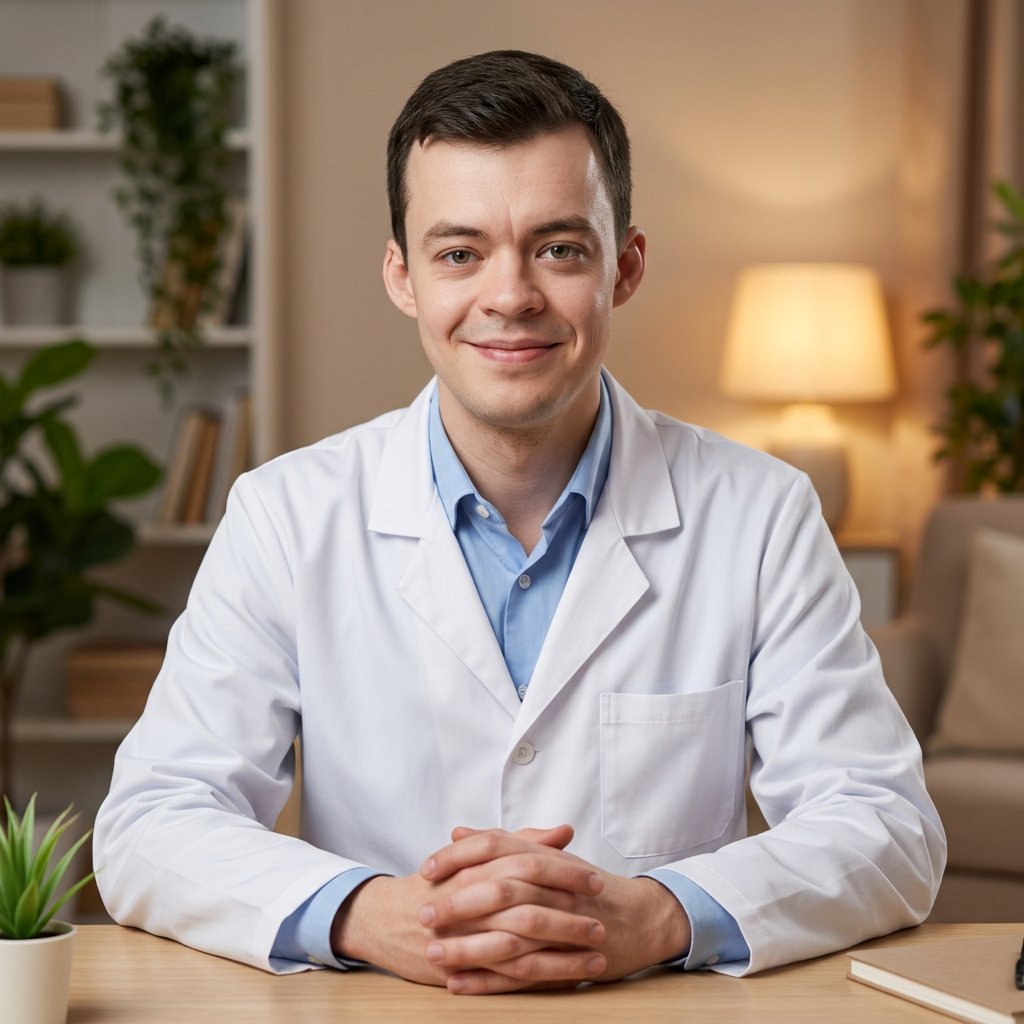 Андрей Просветов на приёме